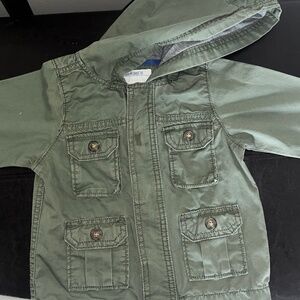 Boys CARTER Brand 18M Khaki Green Military Style Jacket